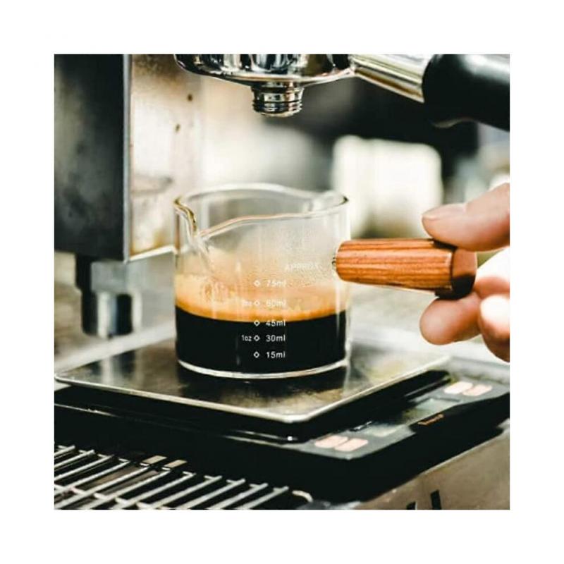 2pcs Espresso Shot Glass 75ml Double Spout Mini Measuring Cup Espresso Cup Accessories