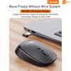 Lenovo Mouse wireless per laptop 2.4GH Lecoo WS202, piccolo mouse portatile fotoelettrico per ufficio, computer desktop e notebook, nuovo