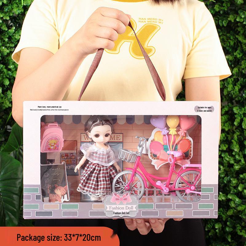 Princess Doll Gift Box Set: Dress-Up Barbie Doll Toys for Girls