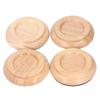 4PCS Piano Floor Protector Anti Vibration Small Size Non Slip Piano Caster Cups Floor Protector Log Color