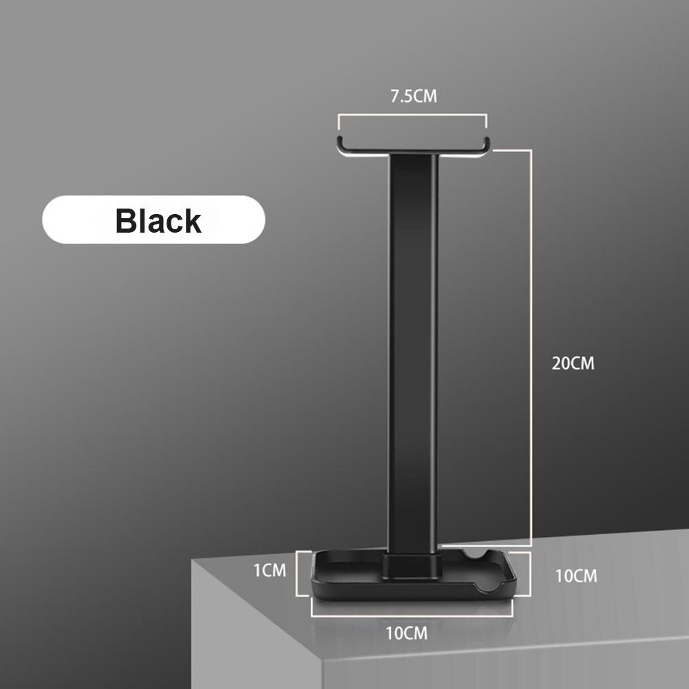 Stojak Ekspozycyjny na Słuchawki Podwójne Porty USB RGB Stojak Ekspozycyjny na Słuchawki Sterowanie Dotykowe Ładowanie Transmisja Danych dla Uniwersalnych Słuchawek