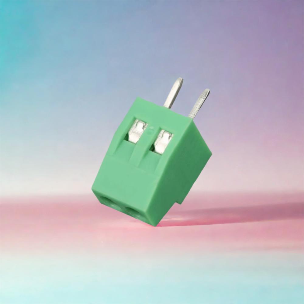 20PCS Green 2 Pin Terminal Block 2.54mm Pitch Plug-in Type PCB Mount Connector Connectable Terminal Connector PCB Mounting