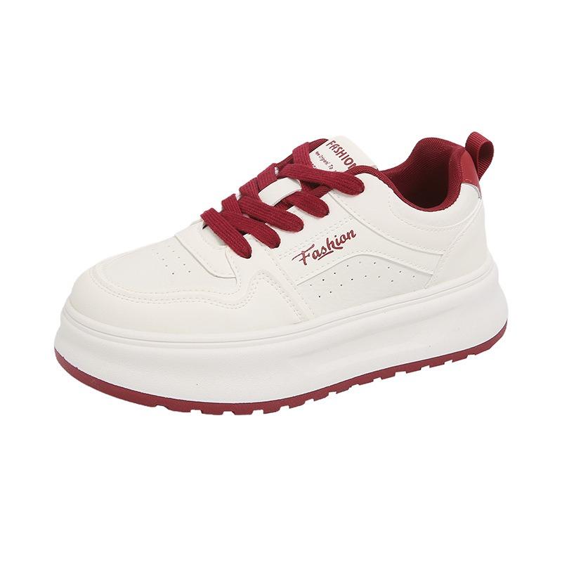 Autumn New Breathable Little White Shoes Female Students Platform Versatile Casual Sports Board Shoes