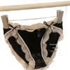 Low Waist Satin Lace Panties: Soft, Breathable, Mesh with Bow Accent, French Hip Lift, Seamless Pure Cotton Crotch