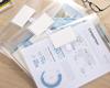 Happier Document Storage File File Clear Clear File A4 Envelope with Tag and Velcro Waterproof Case, Case, Case, Holder, Holder, Bag, Type,