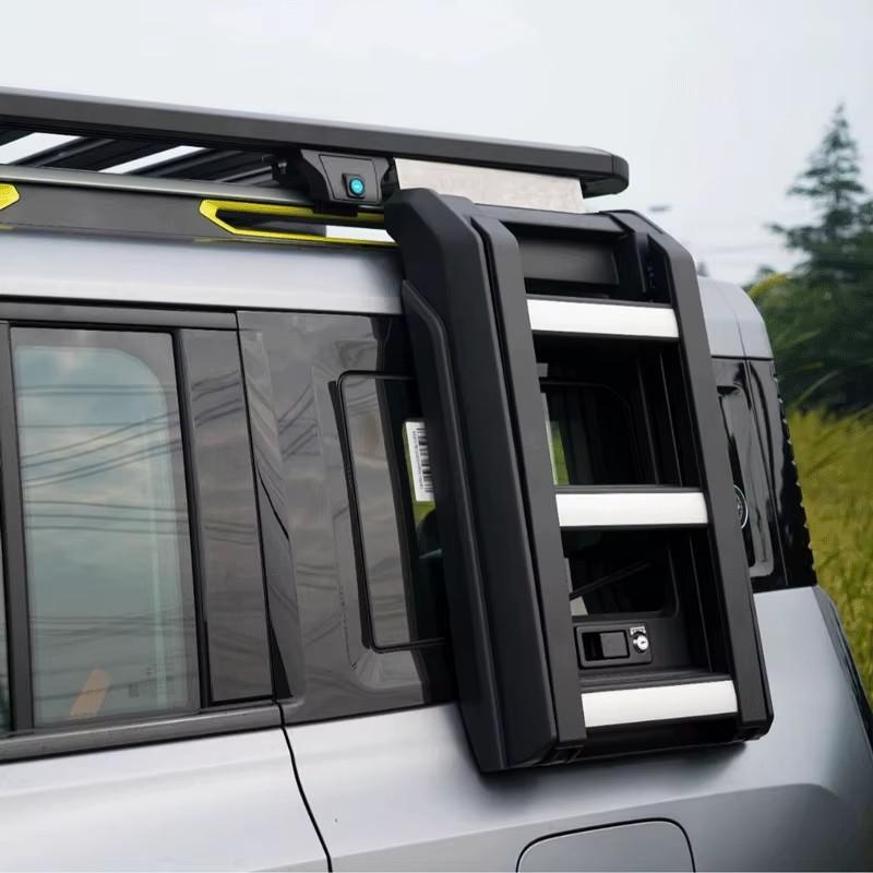 Jetour Traveller T2 Jetour T2 Боковая лестница на крышу из алюминиевого сплава Рама складной лестницы заднего окна Расширительный комплект Автомобильные аксессуары