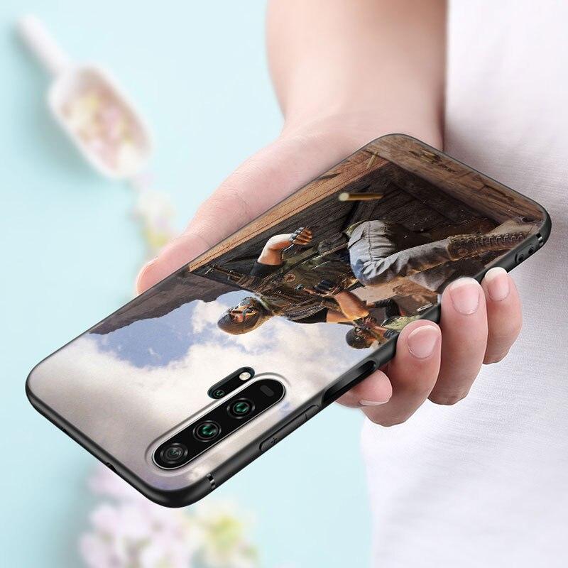 Fashion PUBG Game Phone Case For Huawei Honor 7A 8A 9X 20 Pro 8 10X Lite 9A 8C 9C 20E 7S 8S 20S 8X 10i 20i 30i Soft Black Cover
