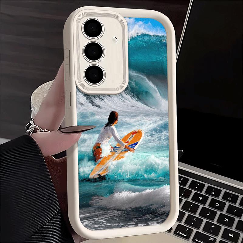 Surfboard Surfing Surf Summer Soft Phone Case for Samsung Galaxy A17 A16 A26 A36 A56 A15 A25 A35 A55 A14 A24 A34 A54 A13 A23 A33