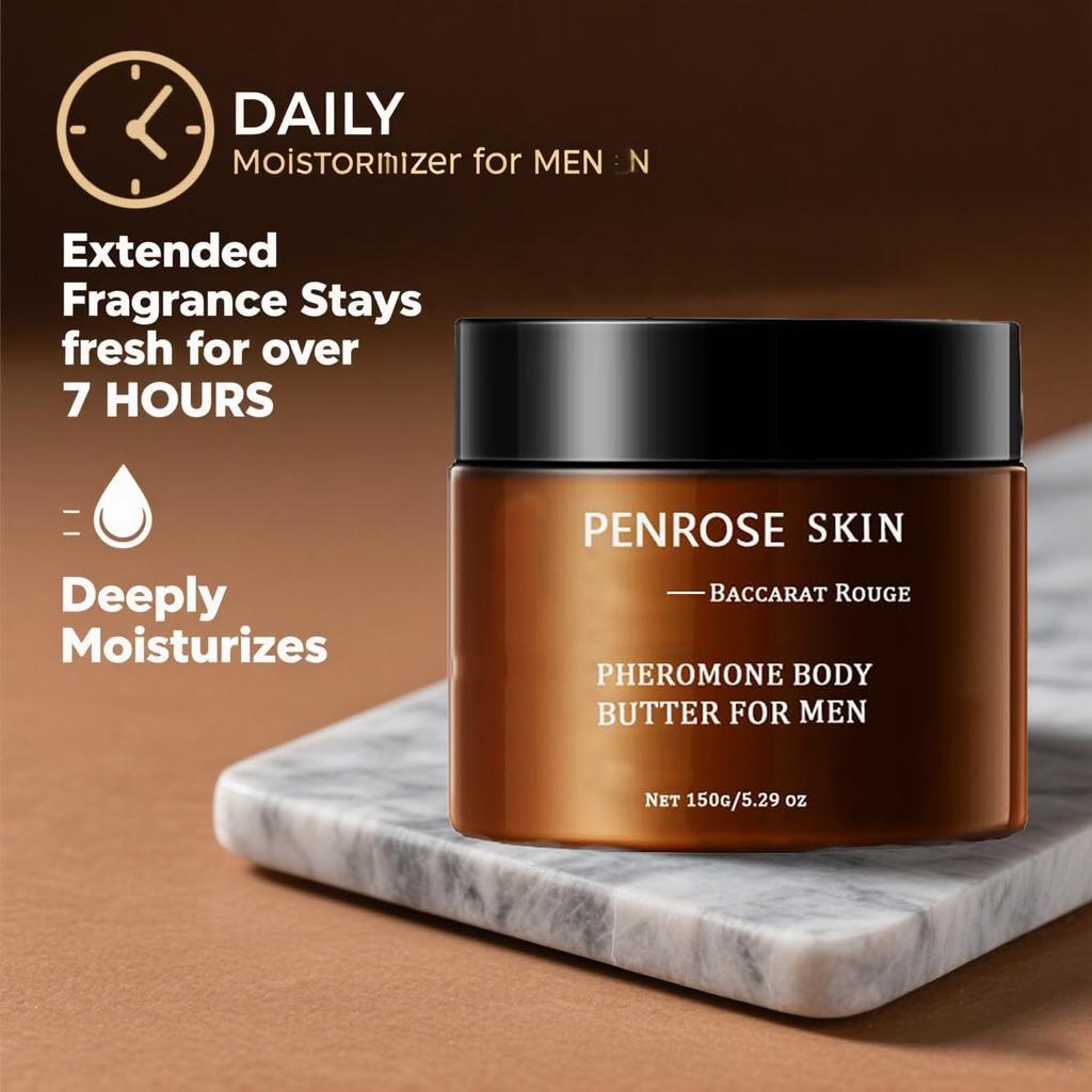 Pheromone Body Butter for Men Deep Moisturizing Skin Cream