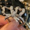 Bow Ring Women'S Opening High Sense Light Luxury Small Fresh Ring