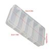 Double Layer Transparents Fishing Baits Organizers with Durability Plastic Construction for Lures Storage