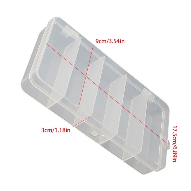 Double Layer Transparents Fishing Baits Organizers with Durability Plastic Construction for Lures Storage