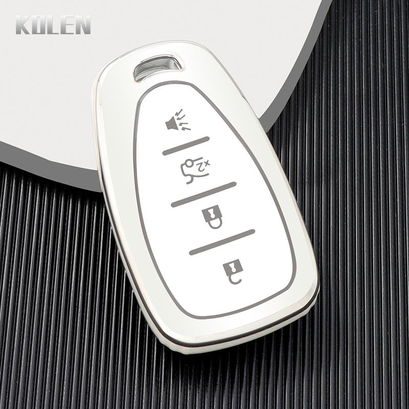 

Tpu Car Remote Key Case Cover Shell Fob For Chevrolet Chevy Malibu Camaro Cruze Traverse Spark Equinox Sonic Volt Bolt Keychain