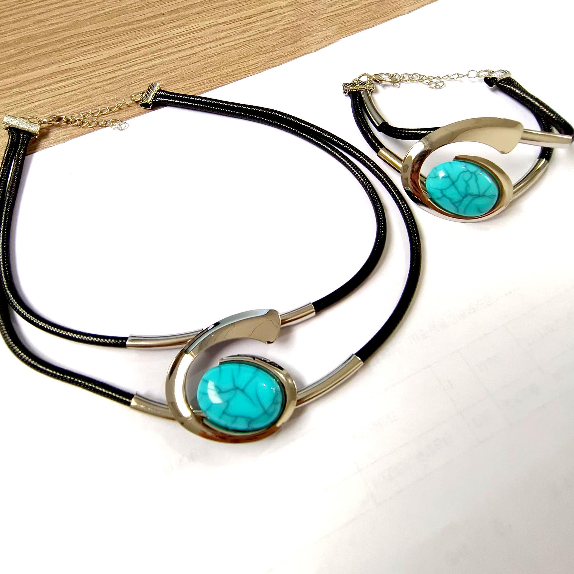 

Богемский спиральный улитка акриловый набор украшений женское ожерелье браслет набор