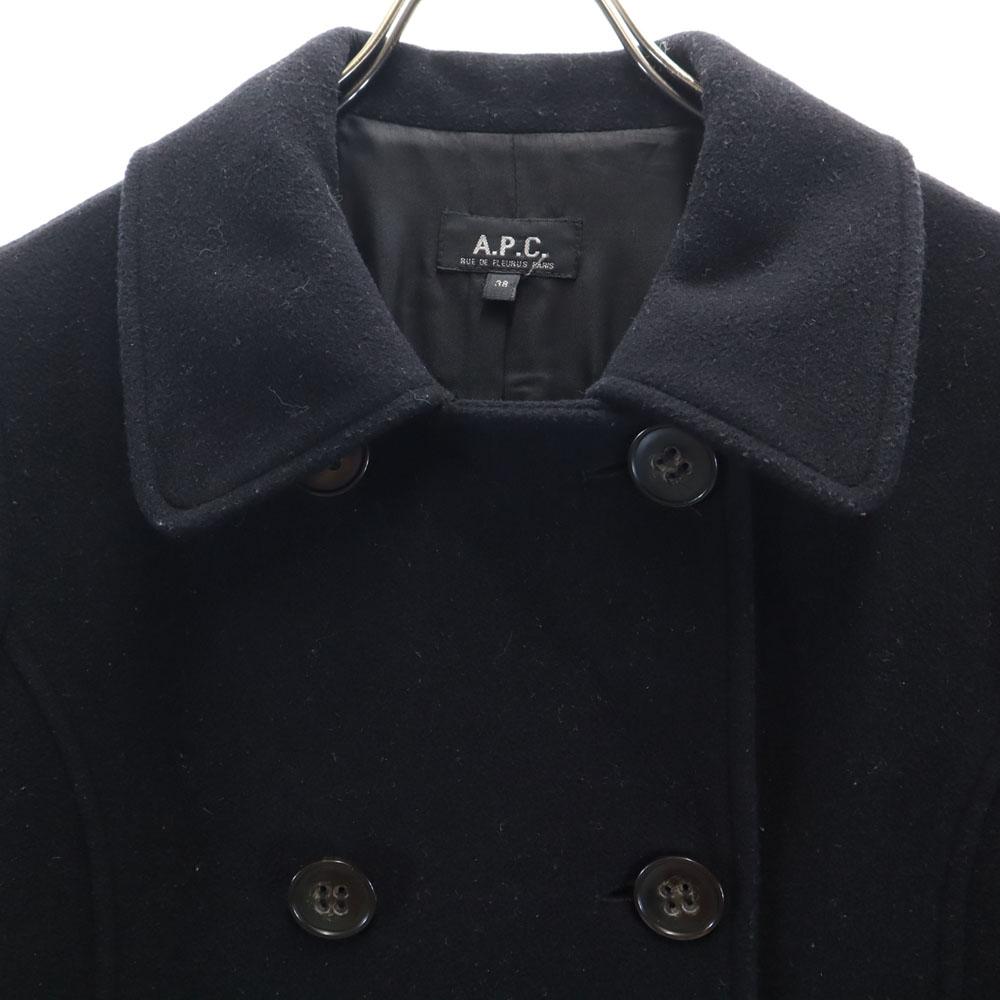 A.P.C. 90s Made In Ukraine Wool Coat 38 Black Women Used