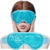 PVC Eye Mask Cooling Eye Mask Hot Cold Compress Gel Beads Eye Mask for Puffy Eyes Dark Circles Reduce Eyes Dry Sleep Eyes Mask