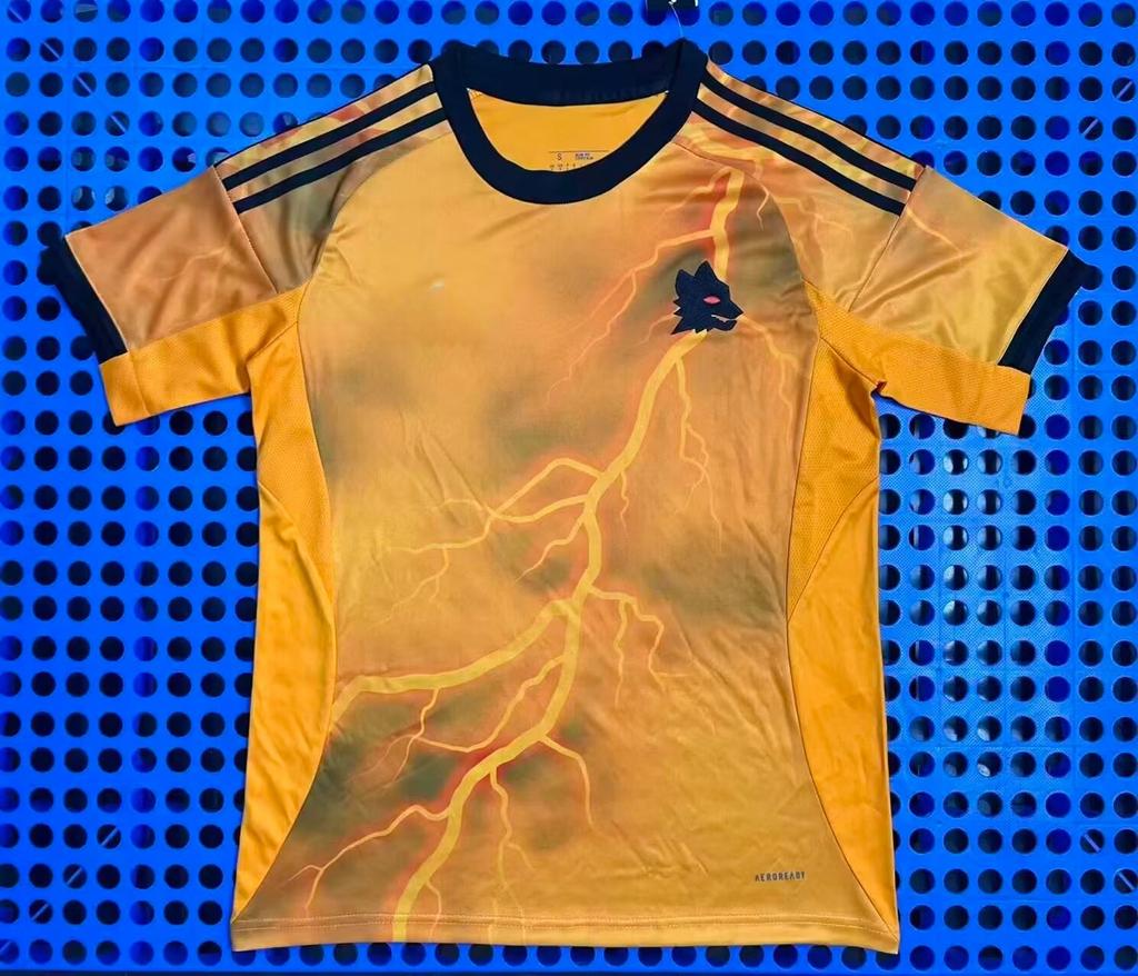 2526 Thai Football Fan Jersey Santos Marseille America Mallorca Short-sleeved Quick-drying T-shirt New La Liga