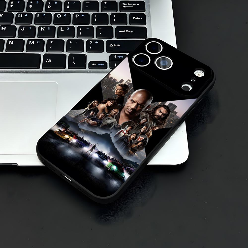 F-fast And F-Furious Handyhülle Für IPhone 17 Air 16 E Pro Max 15 14 13 Mini 12 Pro 11 Max Plus Schwarze Weiche Hülle