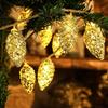 1.5M 10 Led Pine Cone Fairy Lights Christmas Decoration Festoon Tree Decor Christmas Lights New Year's String Lignts (Battery Not Included)