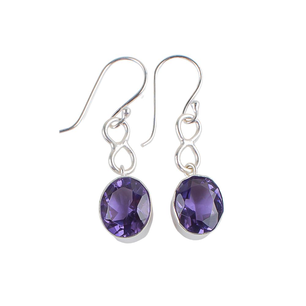 Iolite Gemstone 925 Sterling Silver Jewelry Earrings 1.60" Mother's Day Gift EE-12-7