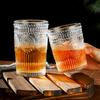 Vintage Reliefglasbecher Wein Kaffee Cocktail Milch Saft Trinken Transparent Teetasse Homeworld Küche Wasserbecher 2025 Neu