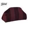 Beach Vacation Bag Woven Striped Clutch Purse for Woman Large Capacity Cosmetic Pouch Portable Knit Dumpling Bag Kiss Lock Handbag Evening,