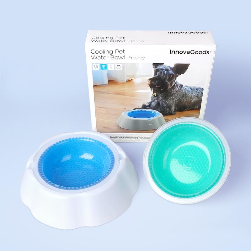 Frozen Dog Bowl for Cooling and Relieving Summer Heat, Pet Bowl with Condensed Beads for Refreshing Cat Bowl, Food Bowl and Dog Bowl