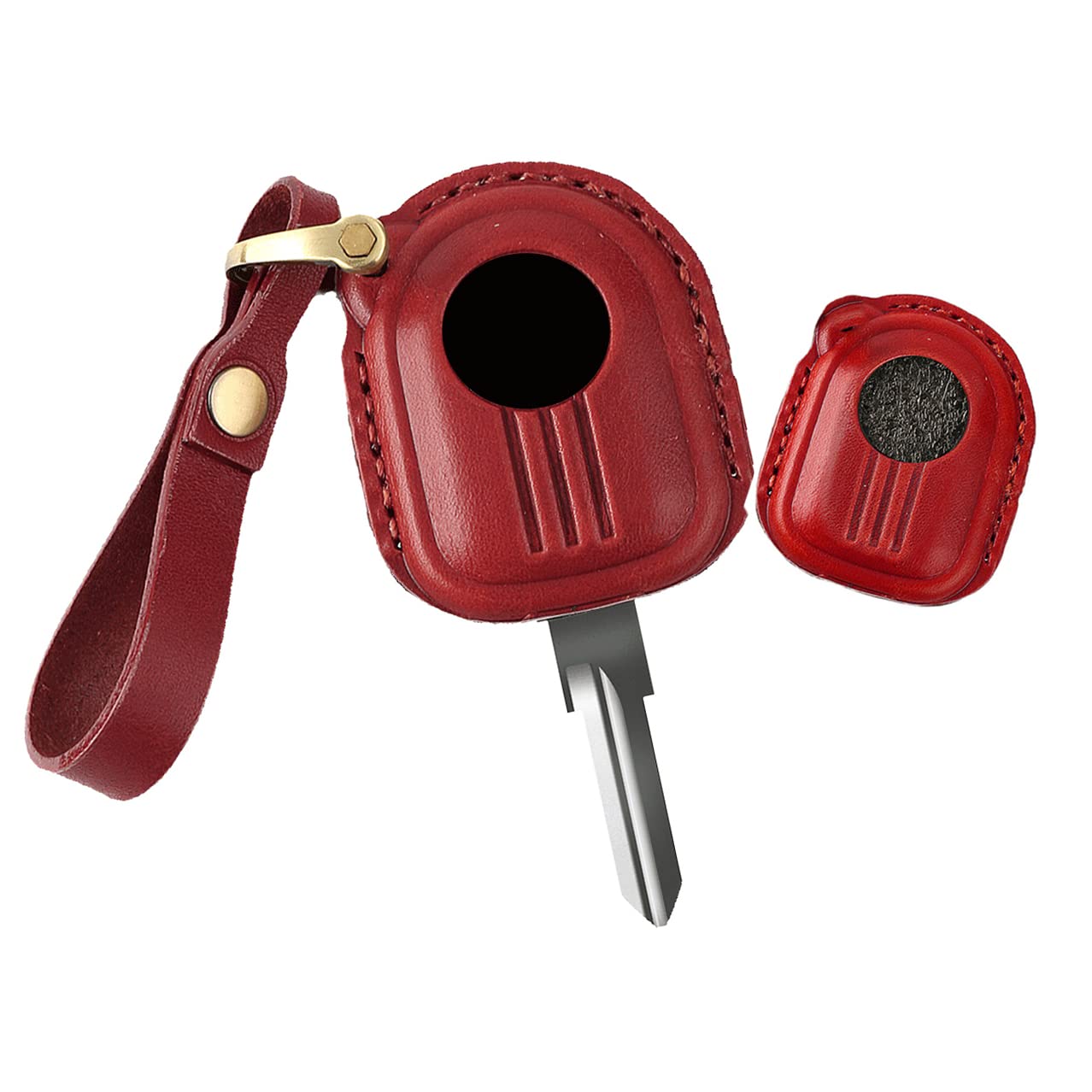 [KUNIO] Peugeot exclusive motorcycle key cover key case leather handmade красный