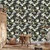 Military Camouflage Wallpaper Brown and Graphite for Living Room and Bedroom 50x1000