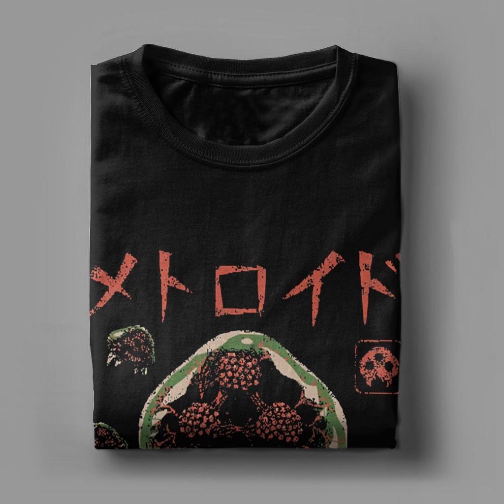 Tricou Super Metroid parazit Kaiju pentru bărbați joc creativ bumbac pur tricou mânecă scurtă tricouri grafice imprimate topuri