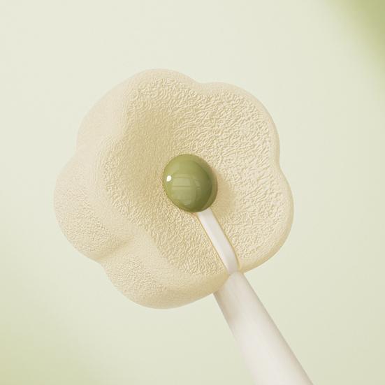 Cleaning Brush with Suction Cup Base Removable Flower Sponge Head Three-in-One Functions Multi-functional Cleaning Brush