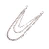 3 Layers Stainless Steel Men Trouser Pant Wallet  Belt Ring Chain Punk Keyring