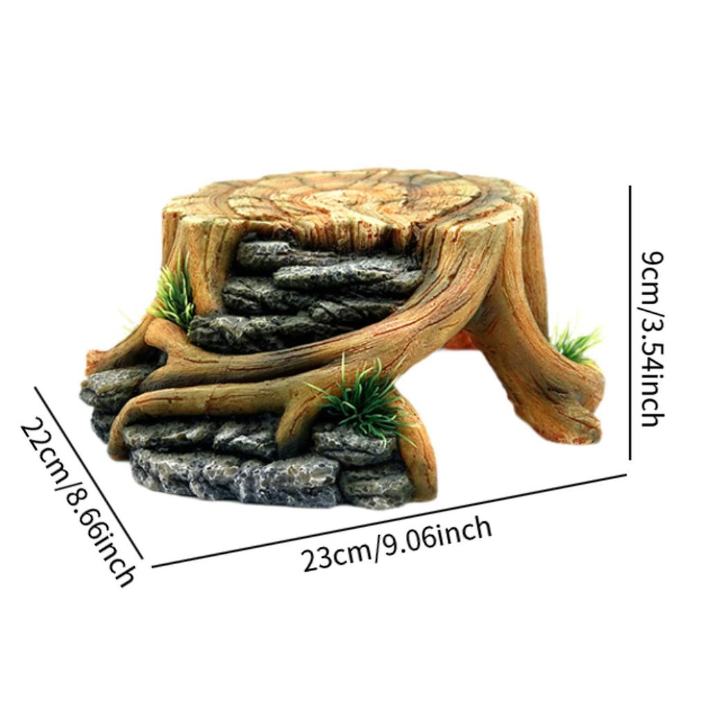 Reptile Hideout Resin Aquarium Decoration Landscape Decoration Aquarium Fish Tank Decoration for Snake Lizards Amphibians