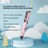 Kids 3D Printing Pen LCD Display Screen 1.75mm PLA Children DIY Drawing Pen Gift