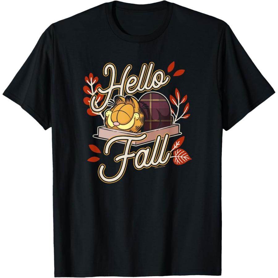 Garfield Thanksgiving Nap Hello Fall T-Shirt(1) S