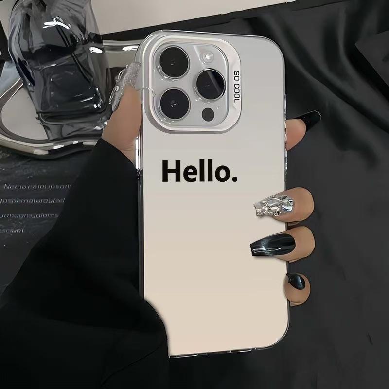 The new European, American and English are suitable for iphone16 mobile phone case Apple 15promax/14 anti-drop 13pro12 personality