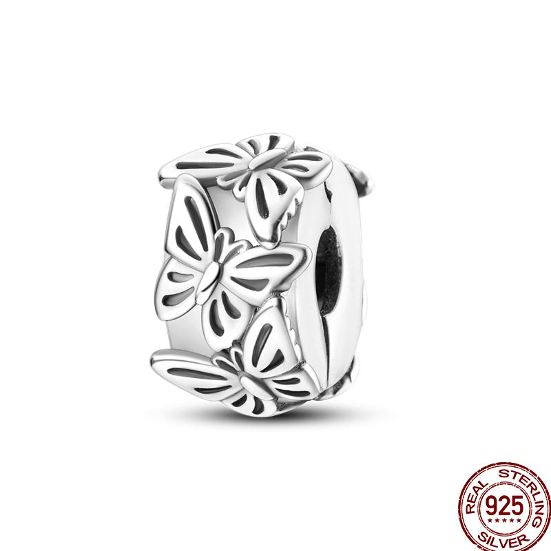 Copper Shiny Zircon Classic Classical Flower Series Charm Beads Suitable Fit 3Mm Original Charm Bracelet