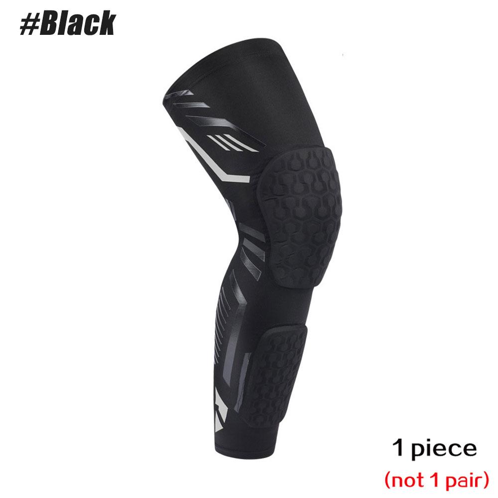1pc Knee Braces, Crashproof Knee & Calf Pads, Thigh Compression Leg Sleeves Protection for Youth Adults Sports Football