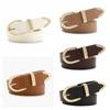Metal PU Leather Belt Pin Buckle Trousers Belt Cool Women Waistband  Male