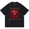 230 Gsm 100% Cotton Heavy Metal T-Shirt Rock Band Popular Music Print Unisex Heavy Cotton T Shirt