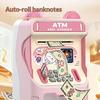 24529A Kids Auto-Roll ATM Money Musical Piggy Bank Gift Electronic Password Lock Deposit/Withdraw Toy