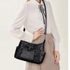Urban simple soft leather portable shoulder