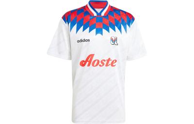 adidas Olympique Lyonnais 95/96 Bringback Colorblock Lässiges Sport-Kurzarm