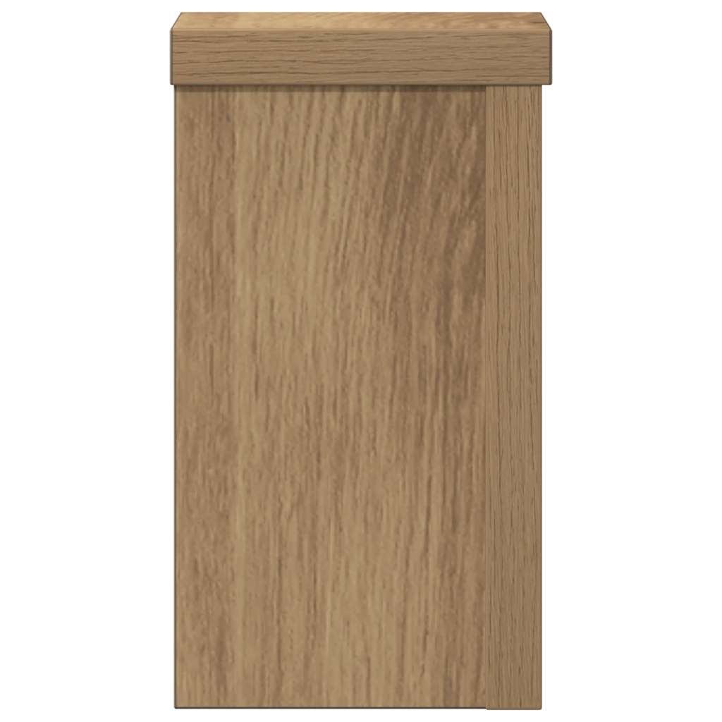 Plant Stand 2 pcs Artisan Oak 10 x 10 x 18 cm engineered wood