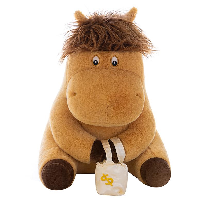 Cartoon Plush Toy Horse Farm Animal Horse Doll Mascot Rich Doll Toys