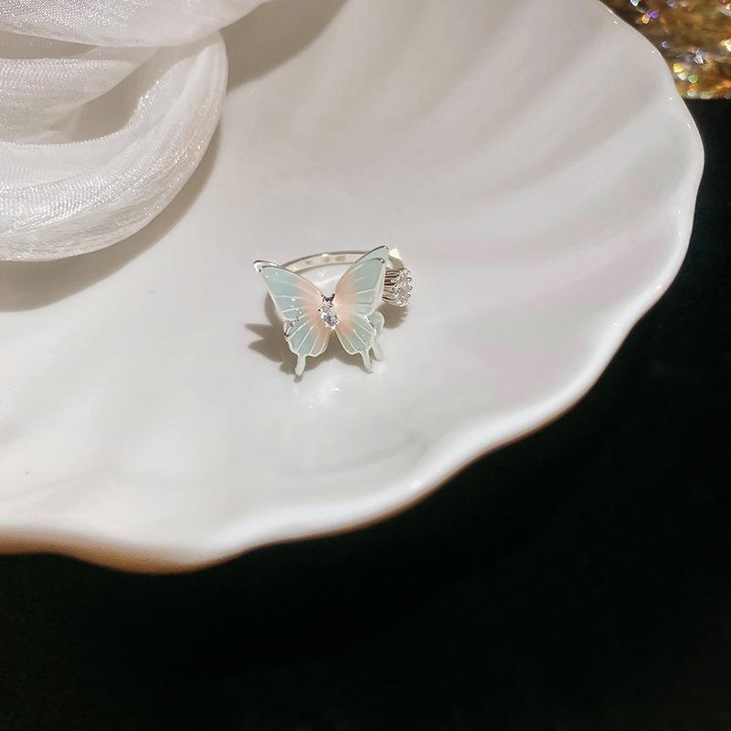 5A Grade Zircon Bauhinia Pattern Open Ring - Luxurious, Versatile, Exquisite Jewelry for Women