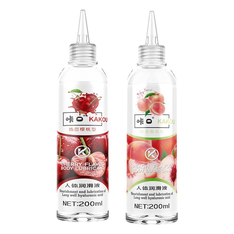 200ml Fruit Flavored Water-based Lubricant Gel for Men Anal Oral Lubrication Goods for Adult Sex Lubricant for Sex Toys