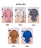 Korean Style Fleece Sweatshirt Set for Kids - Half-Zip, Warm Two-Piece for Boys & Girls Ages 1-6, Autumn/Winter Wear