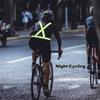 Adjustable Reflective Safety Vest High Visibility Safety Jacket with Strap for Night Work Running Bicycle