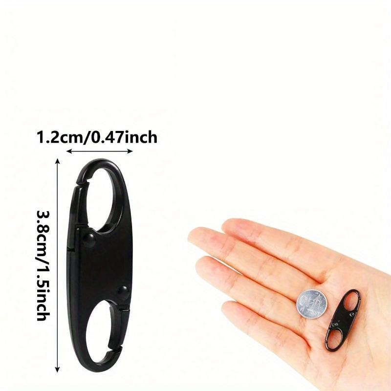 2/4PCS Carabiner Clip Double-layer S-shaped Zipper Clip Used for Outdoor Fishing  Rock Climbing Camping Gadgets and Accessories